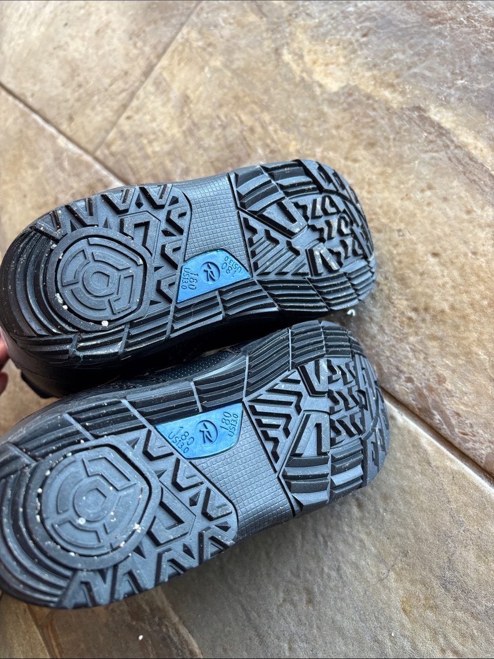 Rossignol Kids Black Snow Boots with Hook-and-Loop Straps - Picture 2 of 4